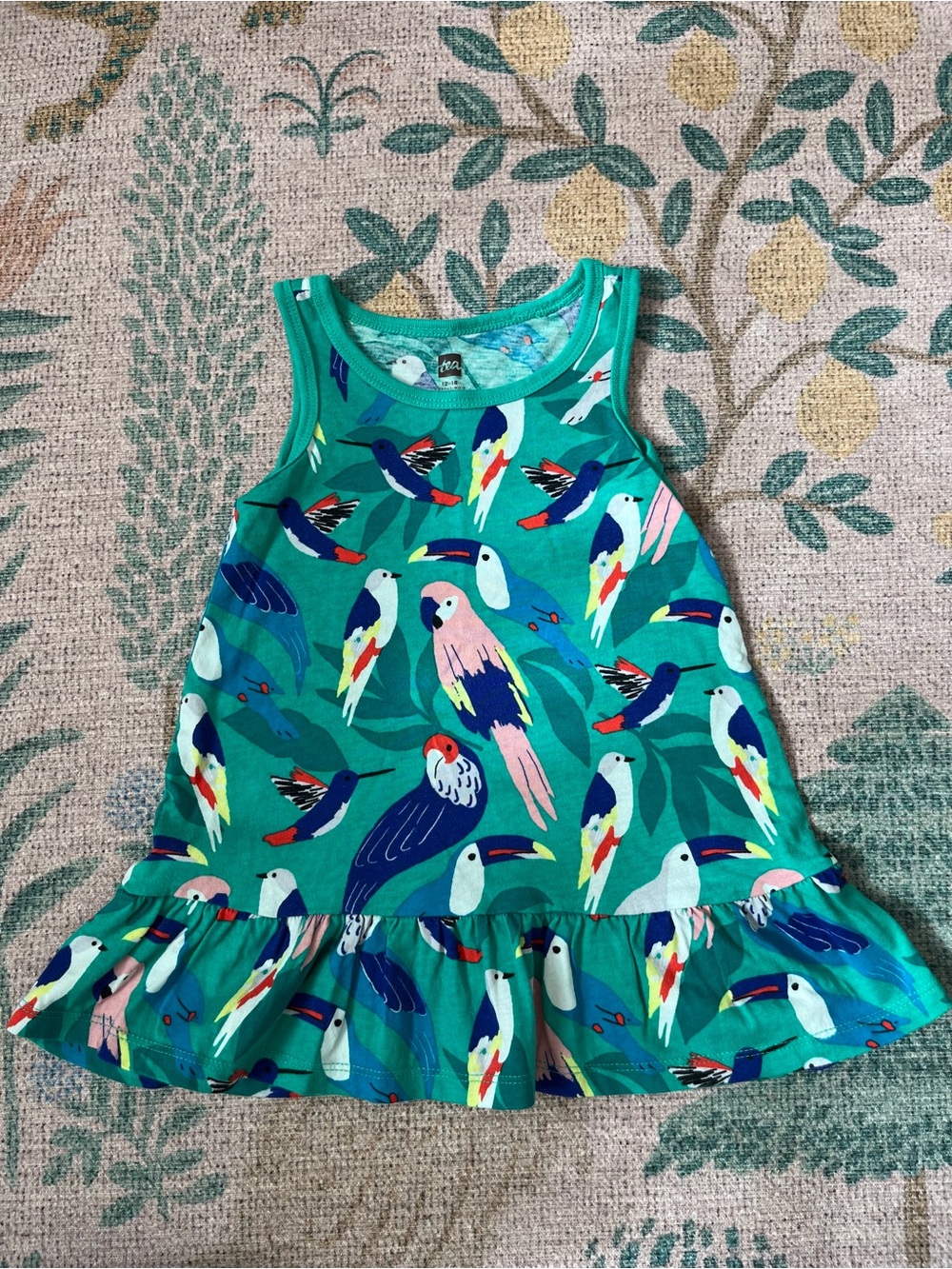 Tea Collection Tropical Bird Dress, 12-18m